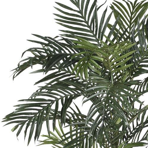 6.5 ft Artificial Golden Cane Palm Tree - Lifelike Silk Indoor Plant