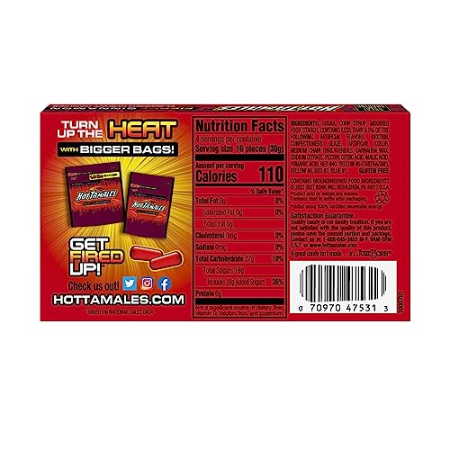 Fierce Cinnamon Chewy Candy Theater Box 4.25 Oz 12 Pack