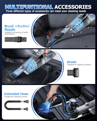 BQYPOWER Cordless Handheld Car Vacuum Cleaner 16000PA Portable