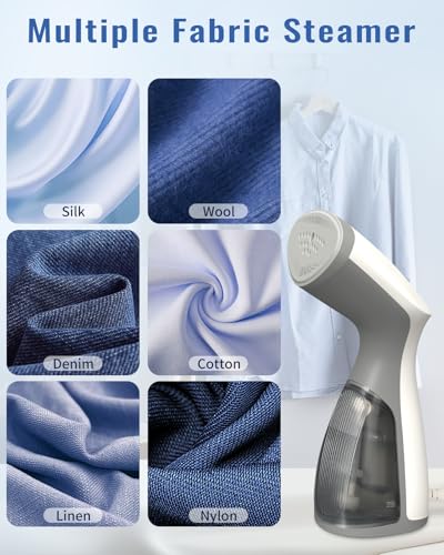 Portable Handheld Garment Steamer - 1000W Fast Heat-Up Wrinkle Remover