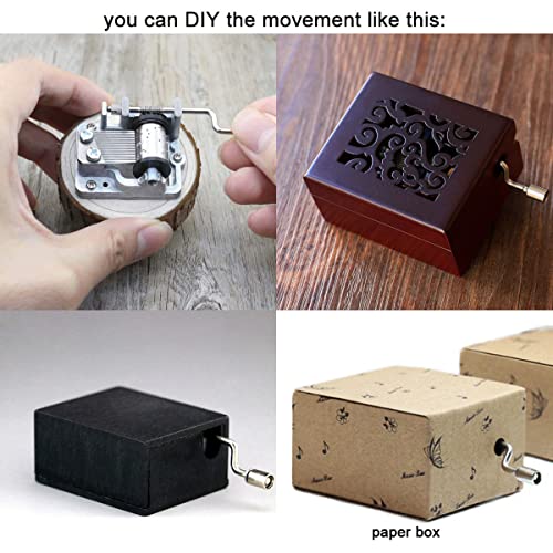 Hand Crank Music Box Movement - DIY Musical Mechanism Replacement