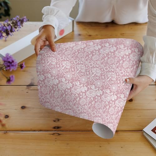 Rose Scented Drawer Liners - Floral Paper Sheets for Wardrobes, 5 Pack