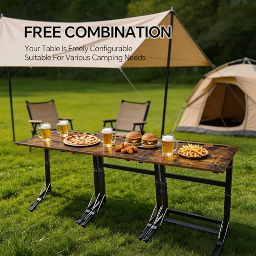 Folding C-Shaped TV Tray Table with Cup Holder and Device Slot