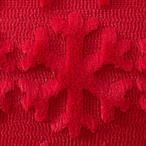 Artscope 20x20 Inch Christmas Pillow Covers Set of 2 – Red & Green Snowflakes