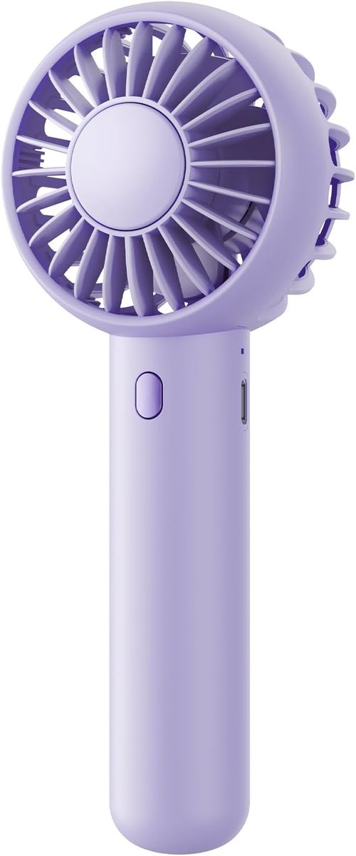 Gaiatop Mini Portable Fan - Powerful 3-Speed Handheld & Desktop Design | Lightweight USB Rechargeable, Purple