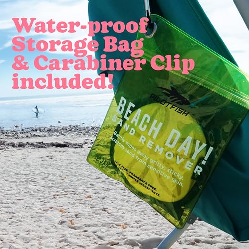 Natural Sand Remover Bag for Beach Trips, Talc-Free Skin-Friendly Pouch