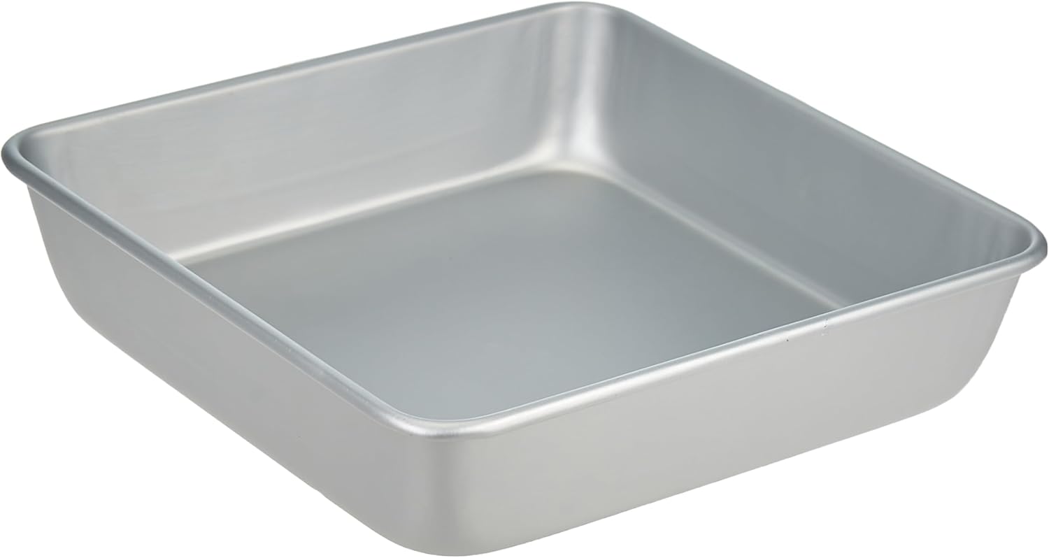 Wilton Square Cake Pan - 8 x 8 Inch Even Heating Aluminum Bakeware | PFAS-Free Design