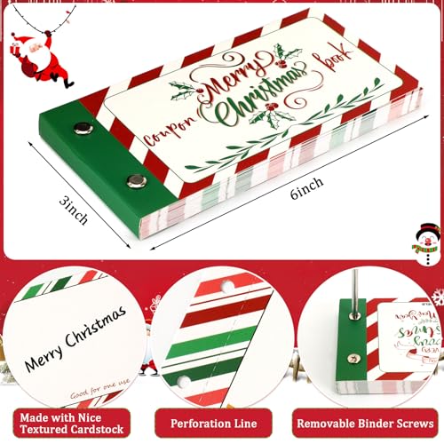 ADULT XMAS COUPON Christmas Blank Coupon Book for Him Her – 30 Personalized Vouchers