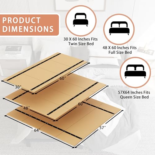 Foldable Bunkie Board Full Size 60x48 Mattress Support Board