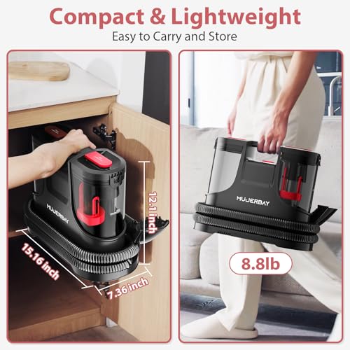 Portable Spot and Stain Cleaner for Upholstery, Carpet, and Car Interiors