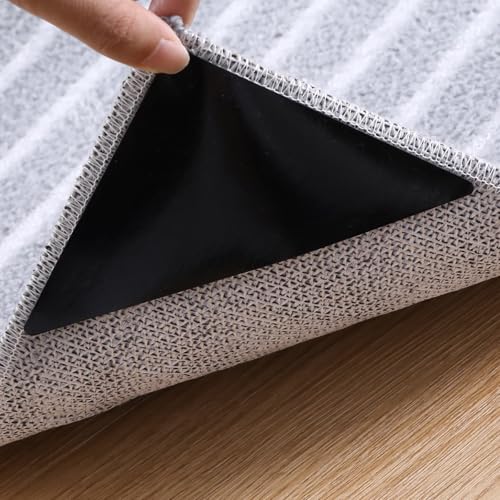 12-Piece Reusable Non-Slip Rug Grippers for Hardwood and Tile Floors