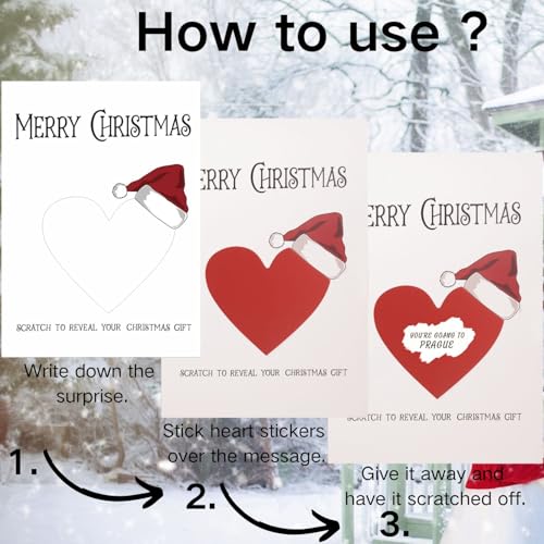 CJ&M Personalised Christmas Scratch Card Reveal – Interactive Gift Card