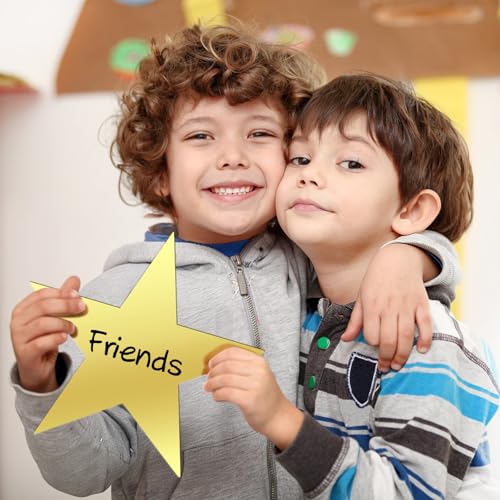 11-Inch Gold Star Cutouts - 15 Pack Double-Sided Cardstock Party Decor