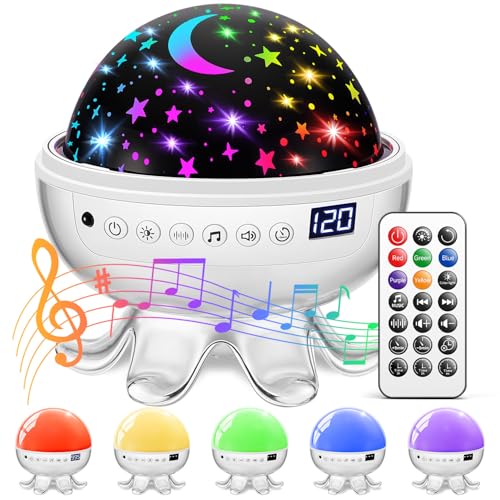 Baby Sound Machine & Star Night Light Projector with 30 Soothing Sounds