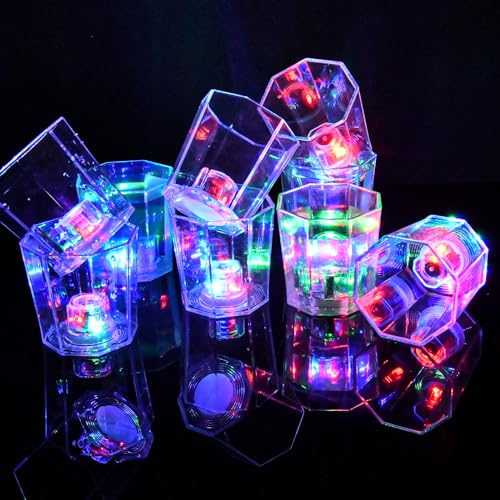 JTWKING 24 Pack Light Up Shot Glasses for Parties & Celebrations