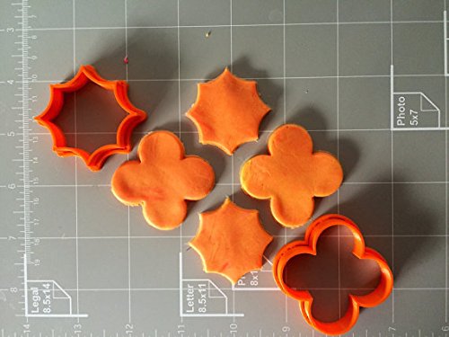 Arbi Design Quatrefoil Pairs Cookie Cutter Set (2 Pcs, 3 Inch)