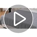 12lb Weighted Blanket for Adults, 48x72 Twin Size Cooling Breathable Grey
