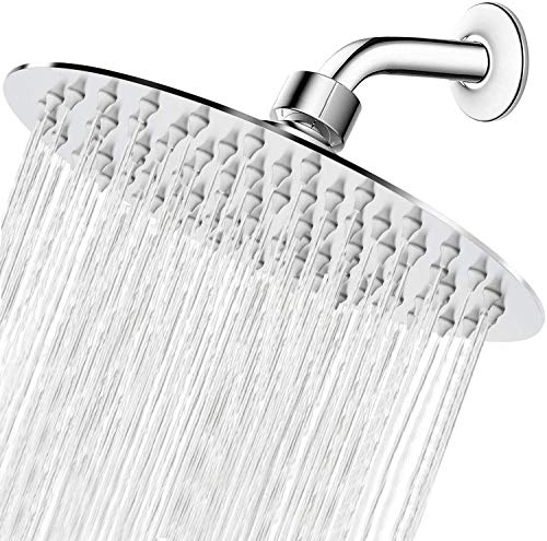 8-Inch Stainless Steel Rain Shower Head - High Pressure Rainfall Shower
