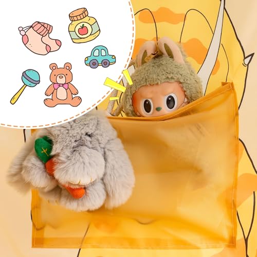 Kids Pop-Up Bed Tent with LED Lights - Foldable Toddler Play Canopy