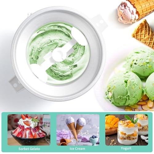 2-Quart Ice Cream Maker Attachment for Tilt-Head Stand Mixers