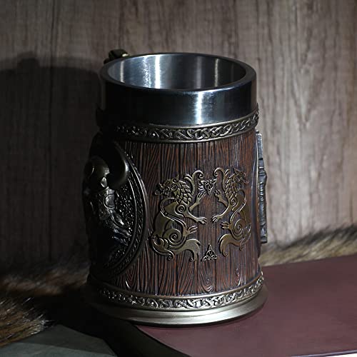 GuoShuang Viking Thor Mjolnir Mug Design-4 20oz Beer & Coffee Tankard Odin & Thor