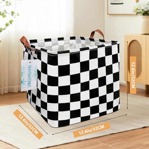 Square Racecar Toy Storage Basket - Collapsible Canvas Organizer Bin