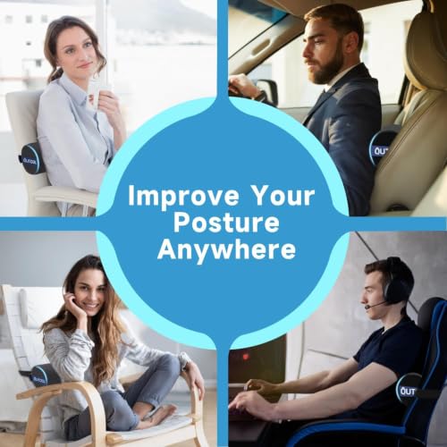 Lumbar Support Pillow for Office Chair - Back Pain Relief & Posture Improvement