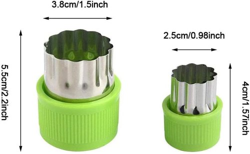 LetGoShop Cookie Cutter Set - 12 Shapes Biscuit Cutters with Safety Handle & 10 Cartoon Food Forks