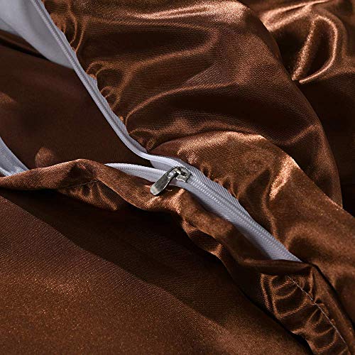 King Satin Duvet Cover - Ultra Soft Button Closure & Corner Ties