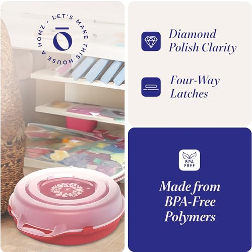 Clear Plastic Wreath Storage Container 3-Pack with Lids and Handles