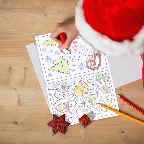 90shine 54Pcs Christmas Coloring Books Bulk for Kids — 54 Books, 6 Pages Each, Holiday Party Favors (Christmas-54pcs)