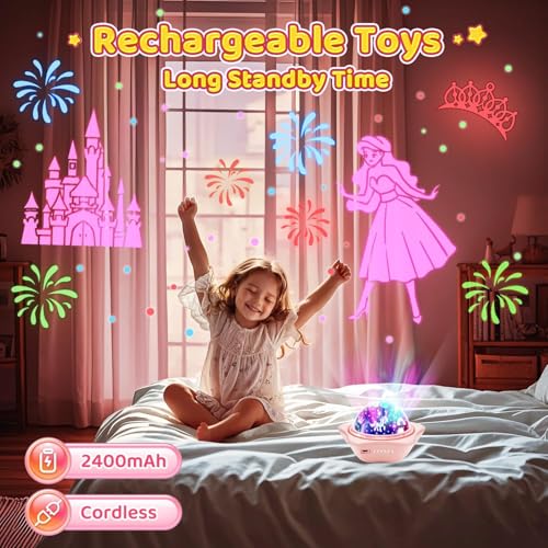 Unicorn Star Night Light Projector for Kids Bedroom - 6 Films & 96 Modes