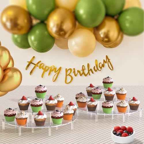 3-Tier Acrylic Display Risers - Half Moon Cupcake and Perfume Organizer