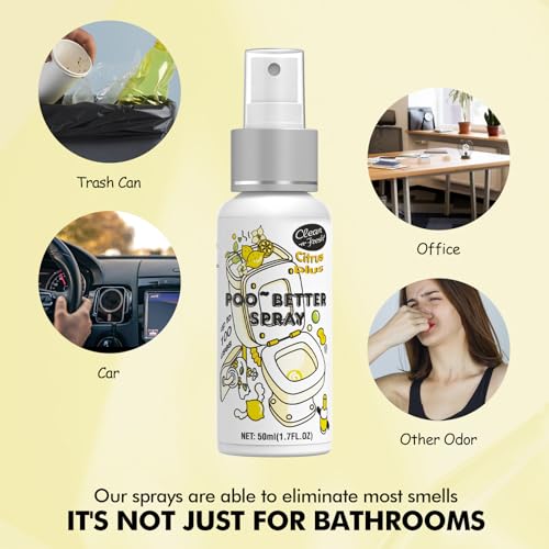 Toilet Odor Eliminator Spray Variety Pack, 3-Piece Travel Set, 5.1 Fl Oz