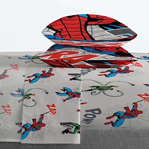 Marvel Spiderman 7-Piece Queen Bedding Set with Comforter & Sheets