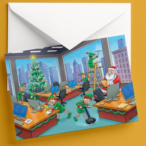 Commercial Janitorial Christmas Cards 50-Pack – Industry Greetings