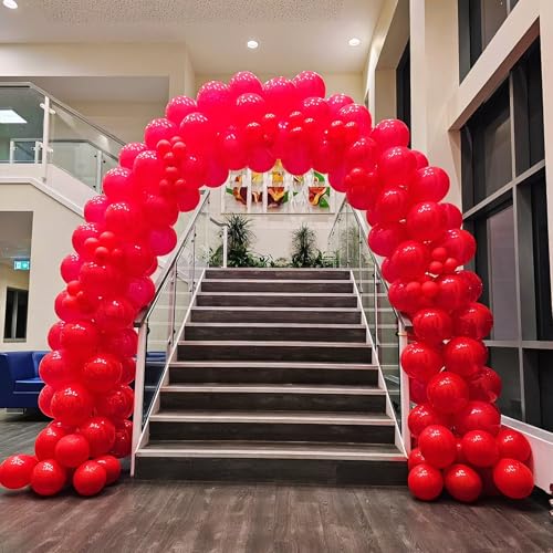 Red Latex Balloons 55pcs 12-inch for Birthday Party Decorations - Red