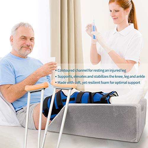 Memory Foam Leg Support Pillow for Recovery & Elevation