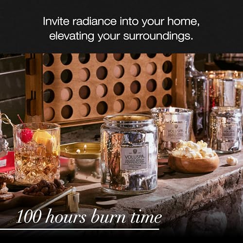Voluspa Silver Birch Peppercorn Decor Candle - 18oz Coconut Wax Blend, 100 Hour Burn Time