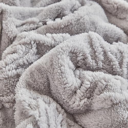UKELER 80x90 Inch Sherpa Blanket Butterfly Coral Fleece Throw, Ultra Soft Plush Purple