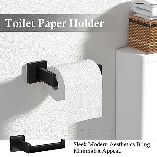 10-Piece Matte Black Bathroom Hardware Set - SUS304 Stainless Steel