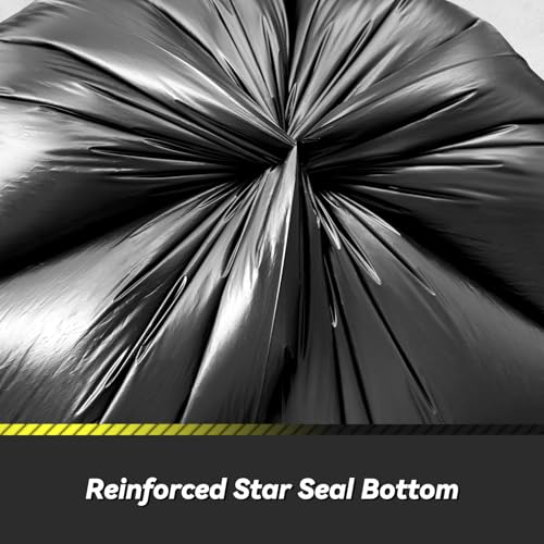 55-60 Gallon Commercial Trash Bags - 100 Pack Heavy Duty Can Liners