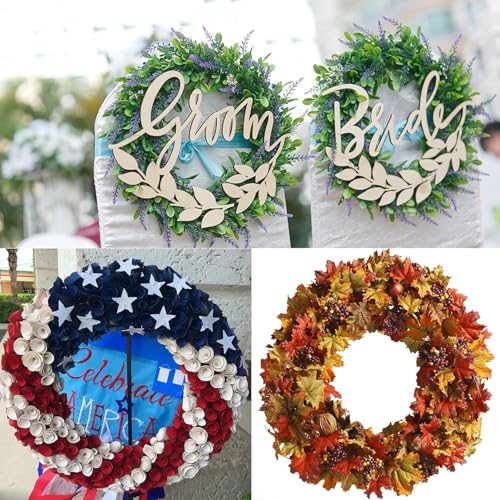 40-Piece 12-Inch Cardboard Wreath Rings for DIY Crafts and Hanging Decor