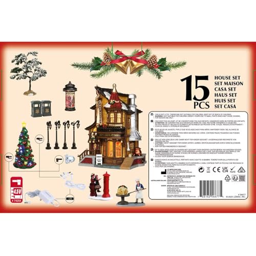 Lemax Lucy's Chocolate Shop Set - Christmas Village House #56677