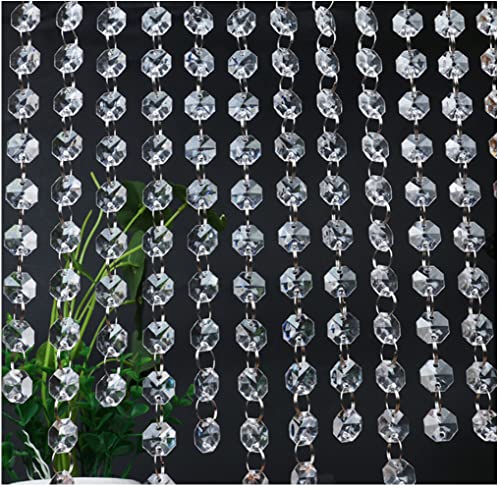 Clear Acrylic Crystal Garland Strands - 99FT Hanging Chandelier Bead Chain