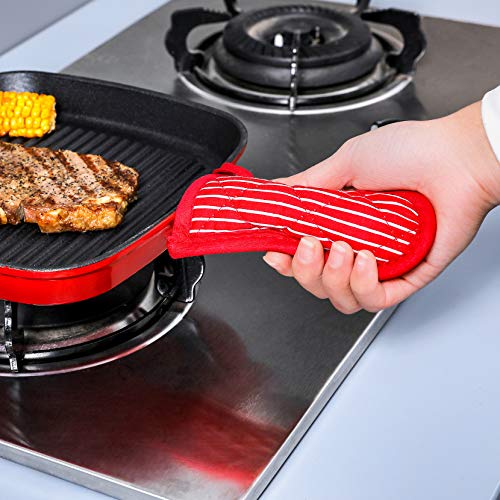 Cast Iron Skillet Handle Covers - Heat Resistant Pot Holders, 2 Pack