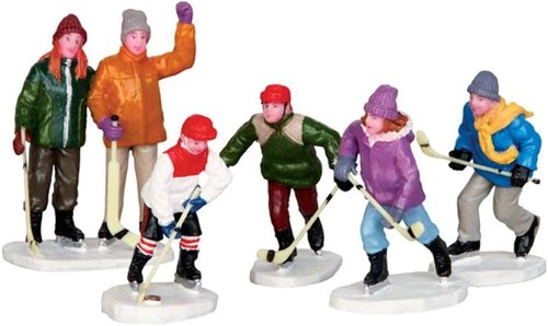 Lemax The Home Team - Set of 5 Collectible Figurines for Holiday Decor | Festive Home Accent