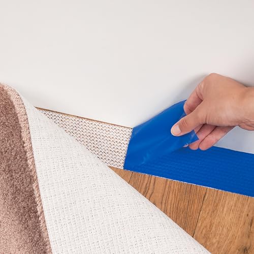 Anti-Slip Rug Gripper Tape, 2.5 Inch x 25 Foot Roll for Indoor Flooring