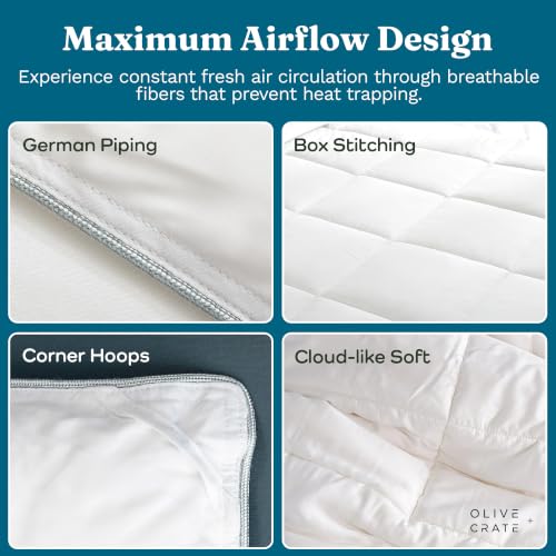 Bamboo Comforter Twin XL - 100% Viscose, Breathable, Hypoallergenic