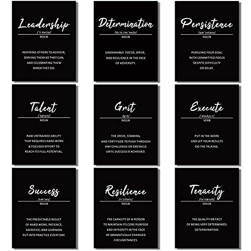 Outus 9 Inspirational Wall Art Prints, 8x10 Motivational Quote Posters